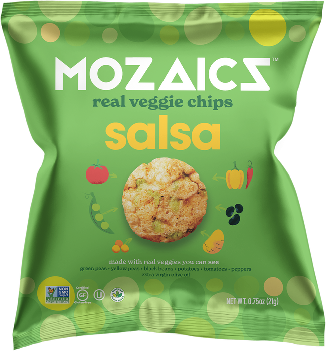 Veggicopia - Mozaics Salsa Real Veggie Chips 0.75oz Single Serve