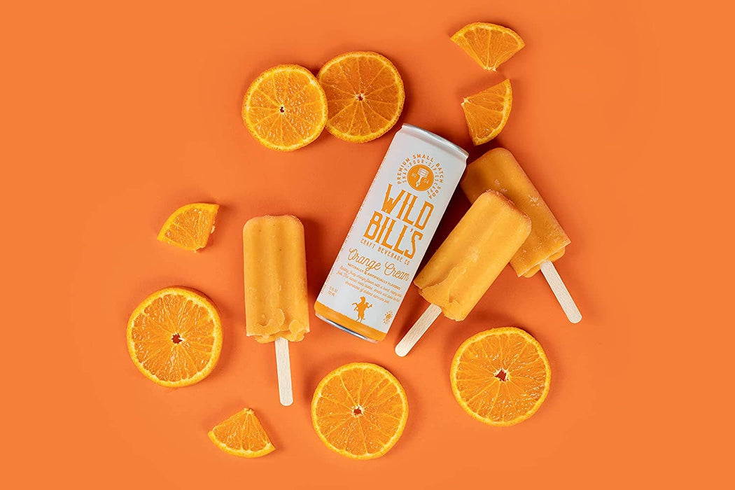 Wild Bill’s Craft Beverage Co. - Orange Cream - Premium Cane Sugar Soda, 12-Pack, Cans