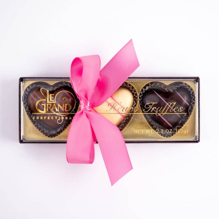 Le Grand Confectionary - Valentine 3-Piece Chocolate Hearts