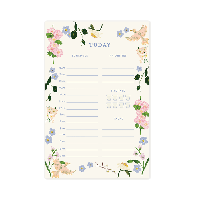 Pastel Garden Daily Notepad