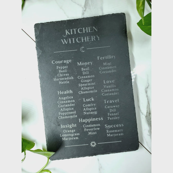 Slate Trivet - Kitchen Witchery 12"