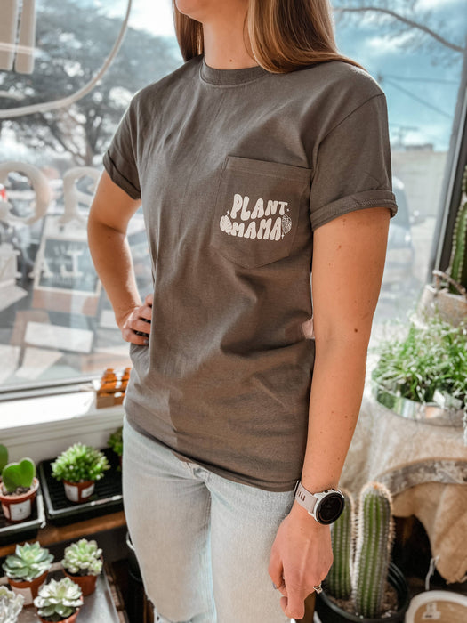 Packer Plant Co - Plant Mama Pocket T-Shirt | Graphic T for Houseplant Lovers