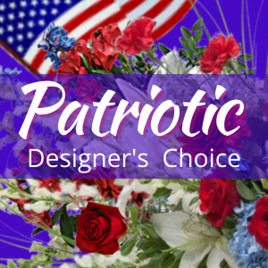 Patriotic Designer's Choice Floral Arrangement